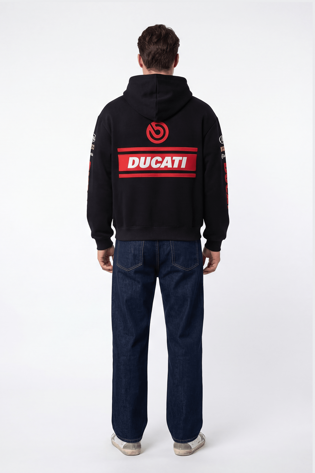 Ducati Racing Heritage Oversized Hoodie - Vintage Black J4R
