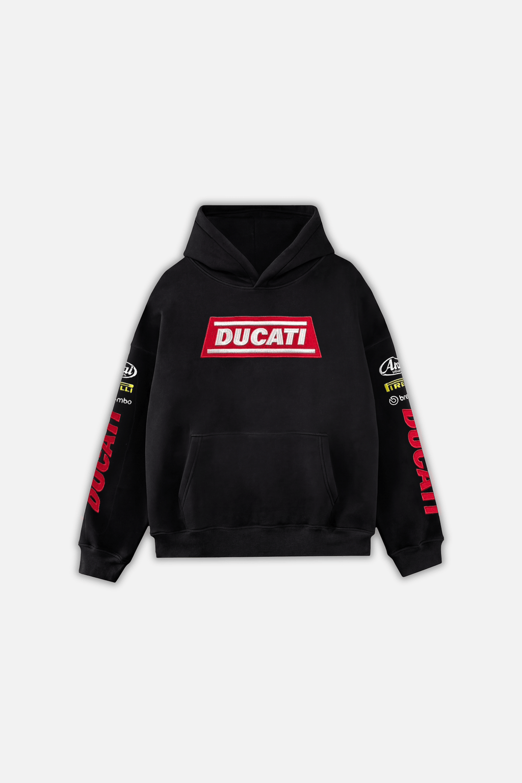 Ducati Racing Heritage Oversized Hoodie - Vintage Black J4R