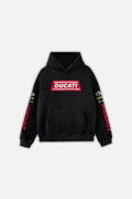 Ducati Racing Heritage Oversized Hoodie - Vintage Black J4R