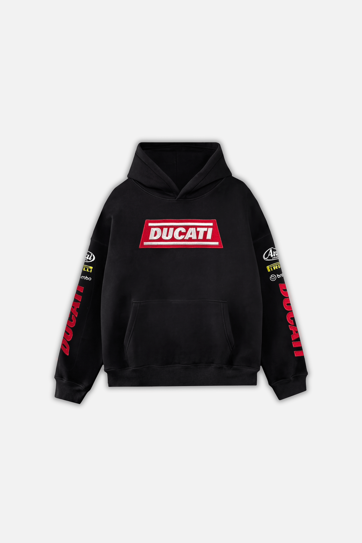 Ducati Racing Heritage Oversized Hoodie - Vintage Black J4R