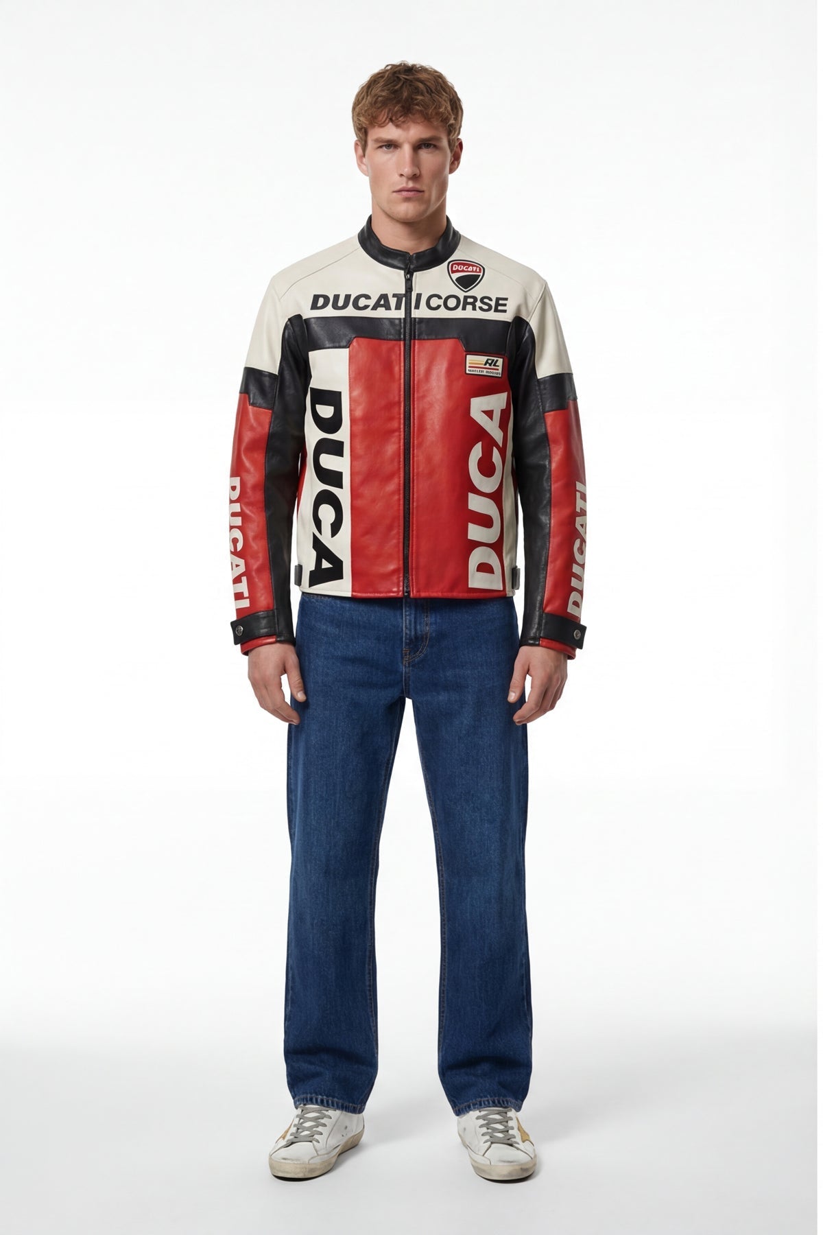 Ducati Vintage Leather Bomber Jacket J4R