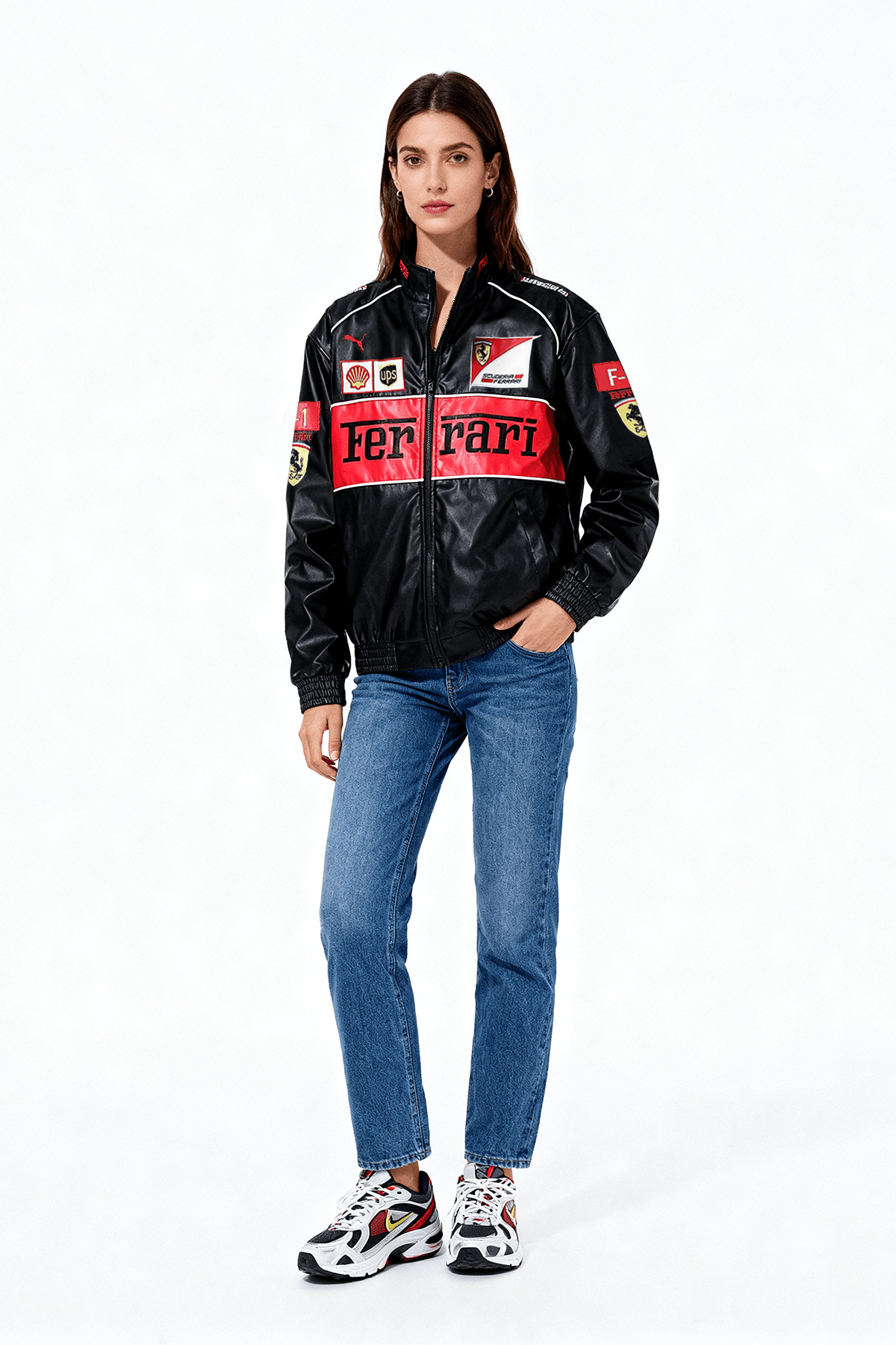 Ferrari F1 Vintage Leather Jacket - Red Edition Jackets4racing