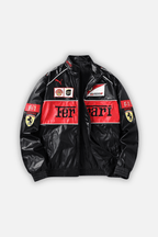 Ferrari F1 Vintage Leather Jacket - Red Edition Jackets4racing