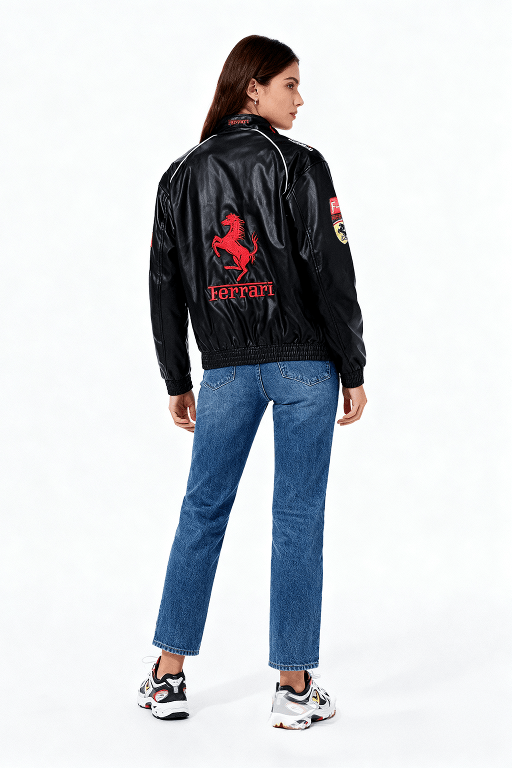 Ferrari F1 Vintage Leather Jacket - Red Edition Jackets4racing