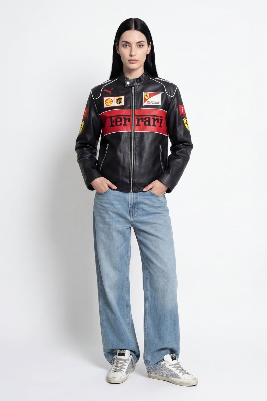 Ferrari F1 Vintage Leather Jacket - Special Edition Jackets4racing