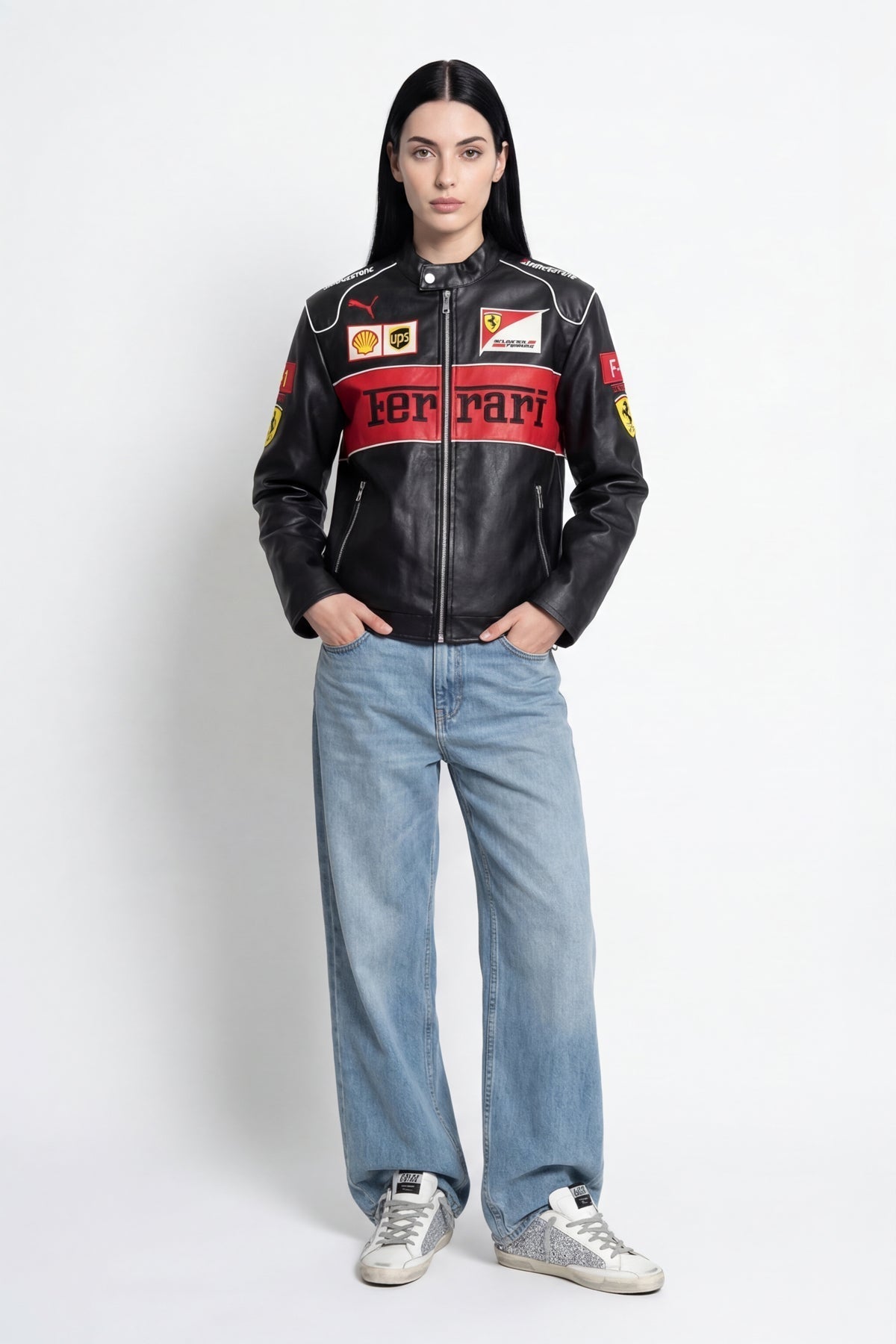 Ferrari F1 Vintage Leather Jacket - Special Edition Jackets4racing