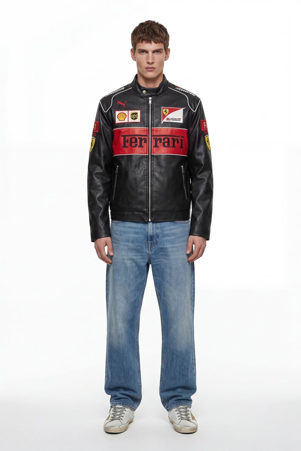 Ferrari F1 Vintage Leather Jacket - Special Edition Jackets4racing