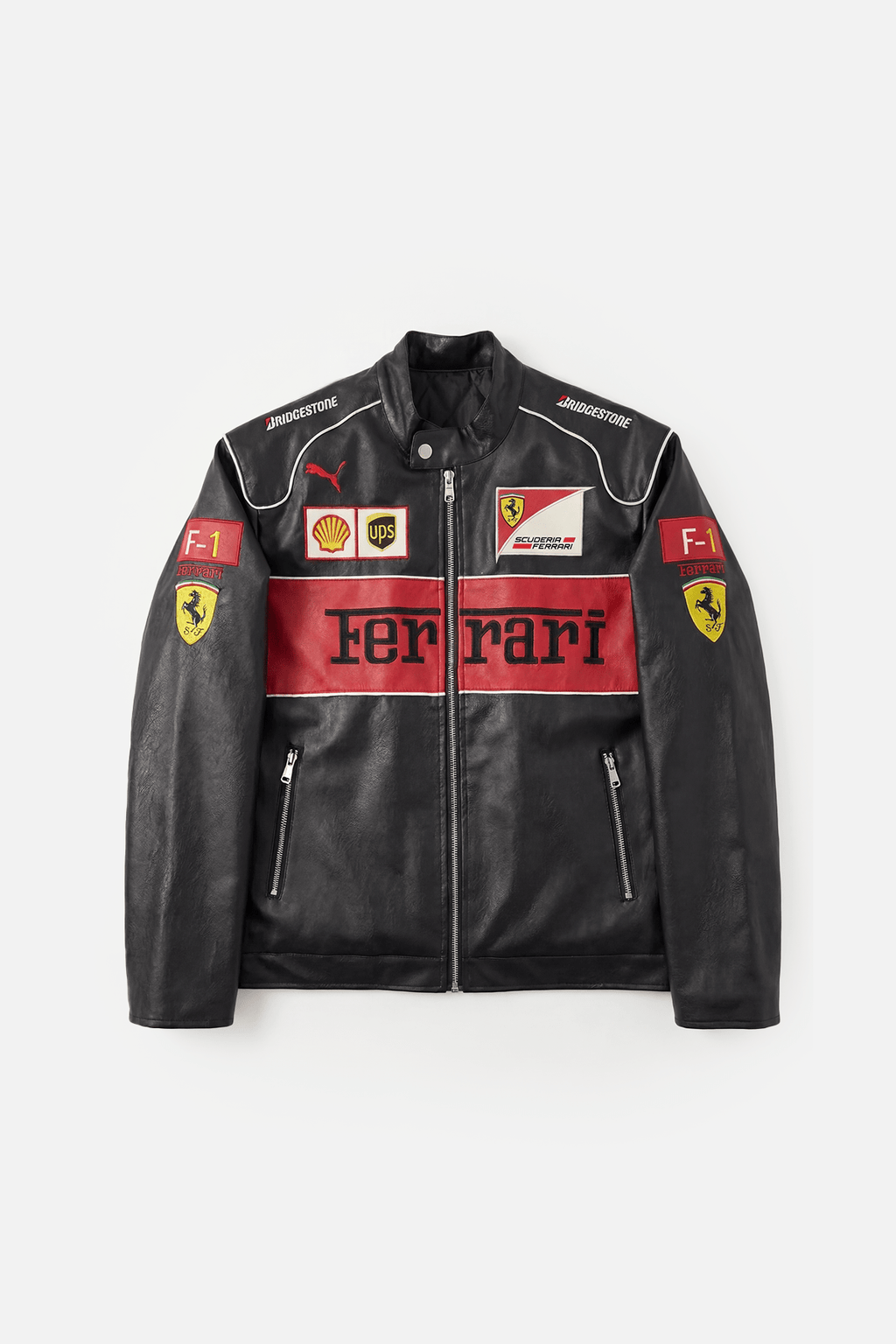 Ferrari F1 Vintage Leather Jacket - Special Edition Jackets4racing
