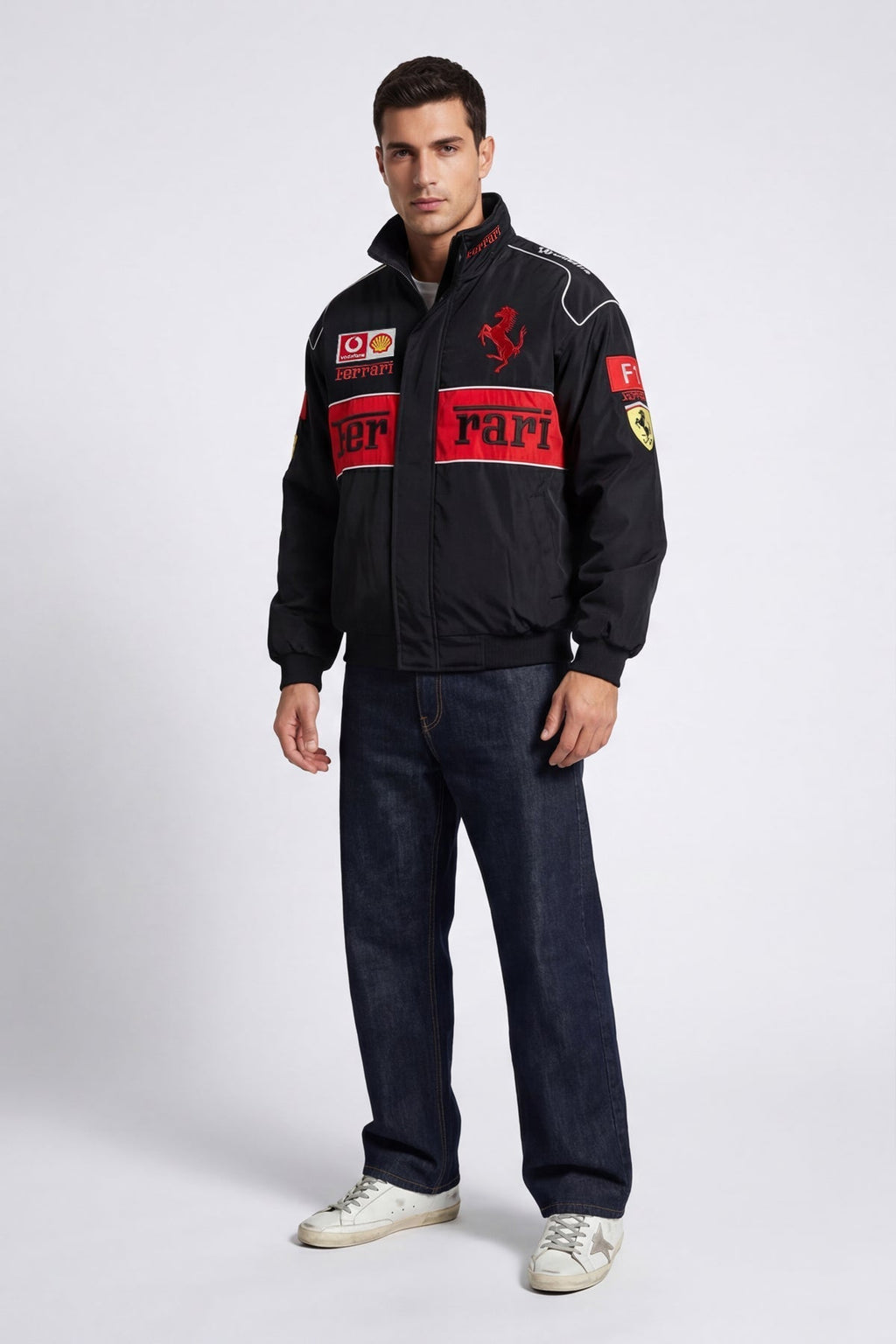 Ferrari F1 Vintage Racing Jacket - Black ZipCover Edition Poky Development