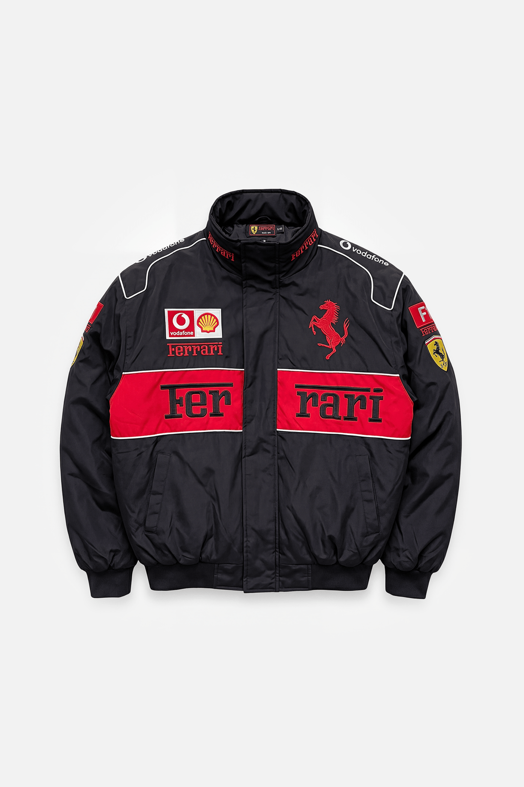 Ferrari F1 Vintage Racing Jacket - Black ZipCover Edition Poky Development