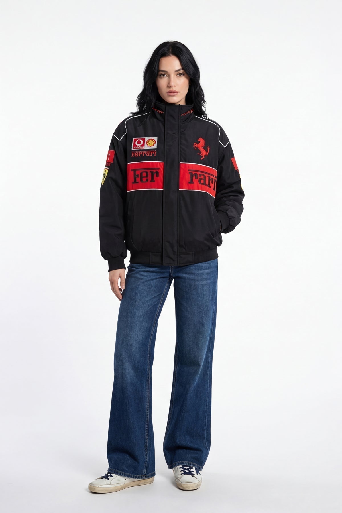 Ferrari F1 Vintage Racing Jacket - Black ZipCover Edition Poky Development