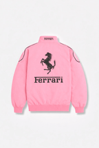 Ferrari F1 Vintage Racing Jacket - Pink Cotton Edition J4R