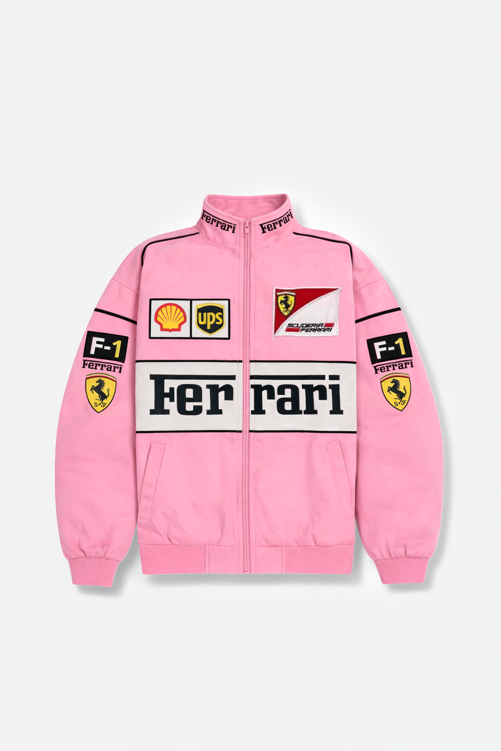 Ferrari F1 Vintage Racing Jacket - Pink Cotton Edition J4R