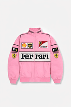 Ferrari F1 Vintage Racing Jacket - Pink Cotton Edition J4R