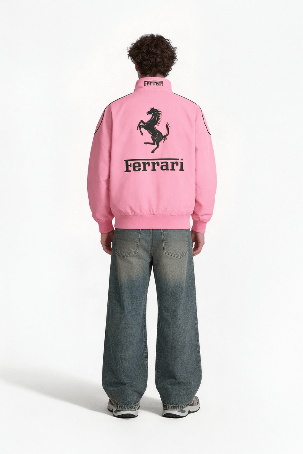 Ferrari F1 Vintage Racing Jacket - Pink Cotton Edition J4R