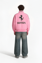 Ferrari F1 Vintage Racing Jacket - Pink Cotton Edition J4R