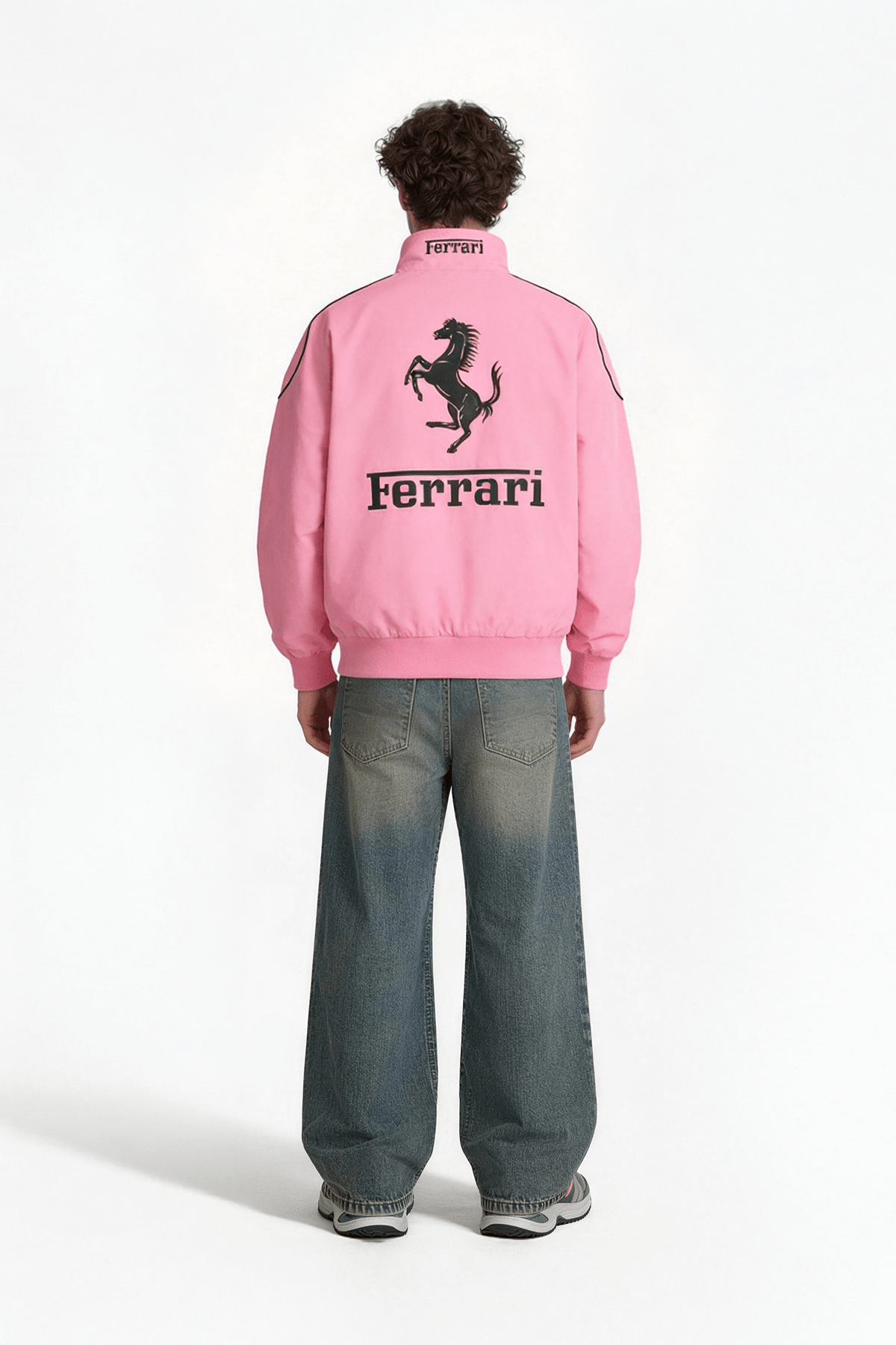 Ferrari F1 Vintage Racing Jacket - Pink Cotton Edition J4R