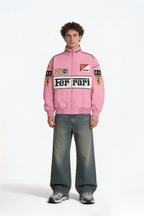 Ferrari F1 Vintage Racing Jacket - Pink Cotton Edition J4R