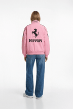 Ferrari F1 Vintage Racing Jacket - Pink Cotton Edition J4R
