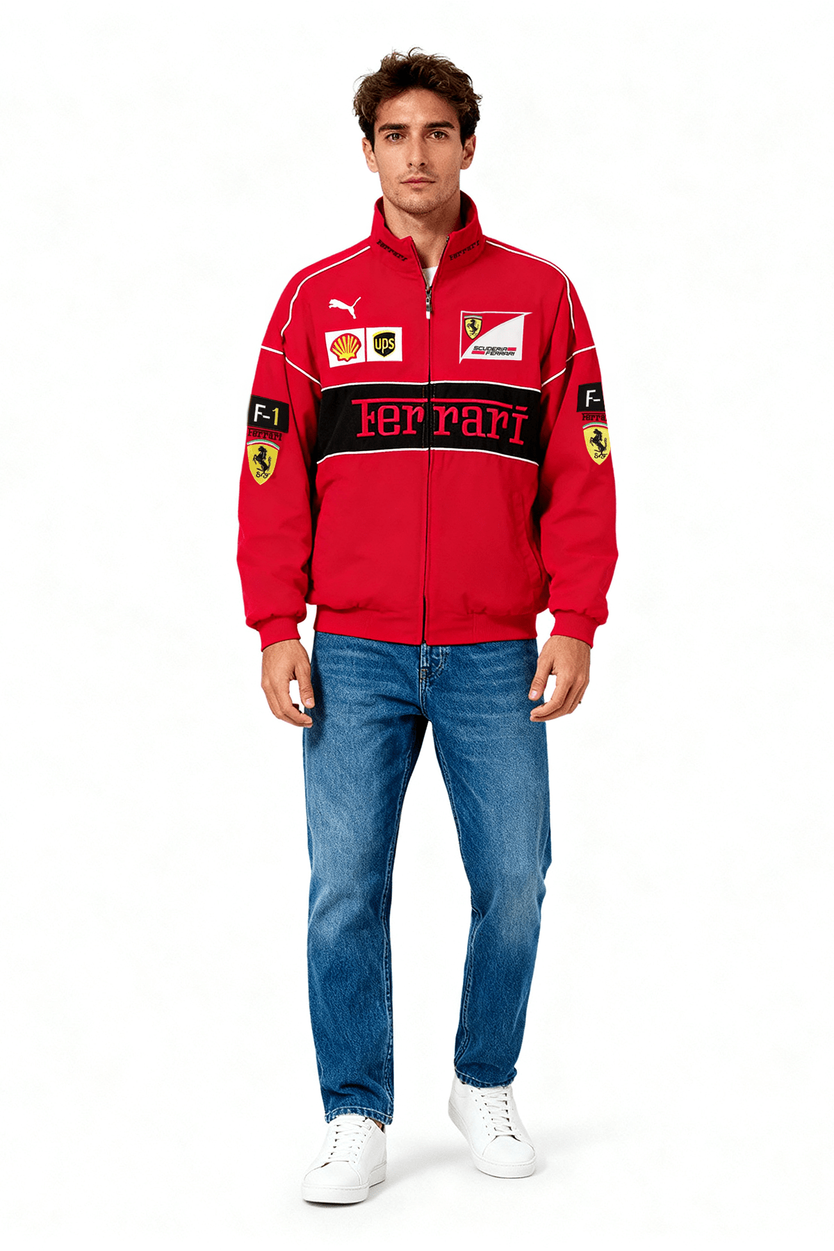 Ferrari F1 Vintage Racing Jacket - Red Edition Poky Development