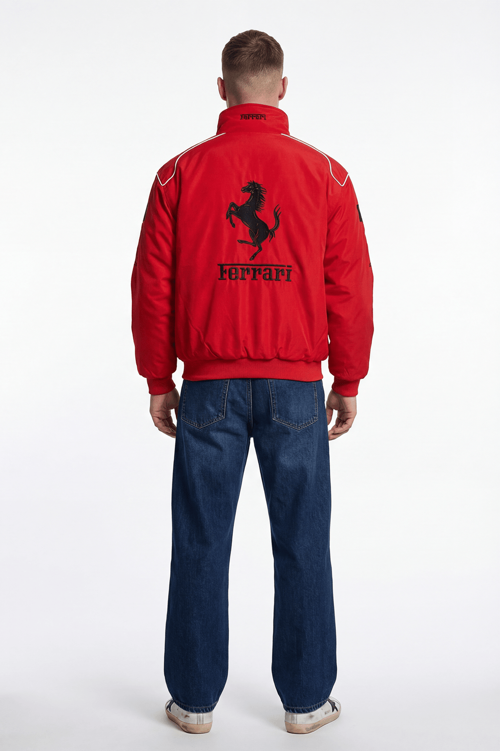 Ferrari F1 Vintage Racing Jacket - Red ZipCover Edition Poky Development