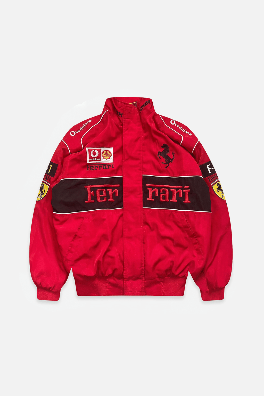 Ferrari F1 Vintage Racing Jacket - Red ZipCover Edition Poky Development