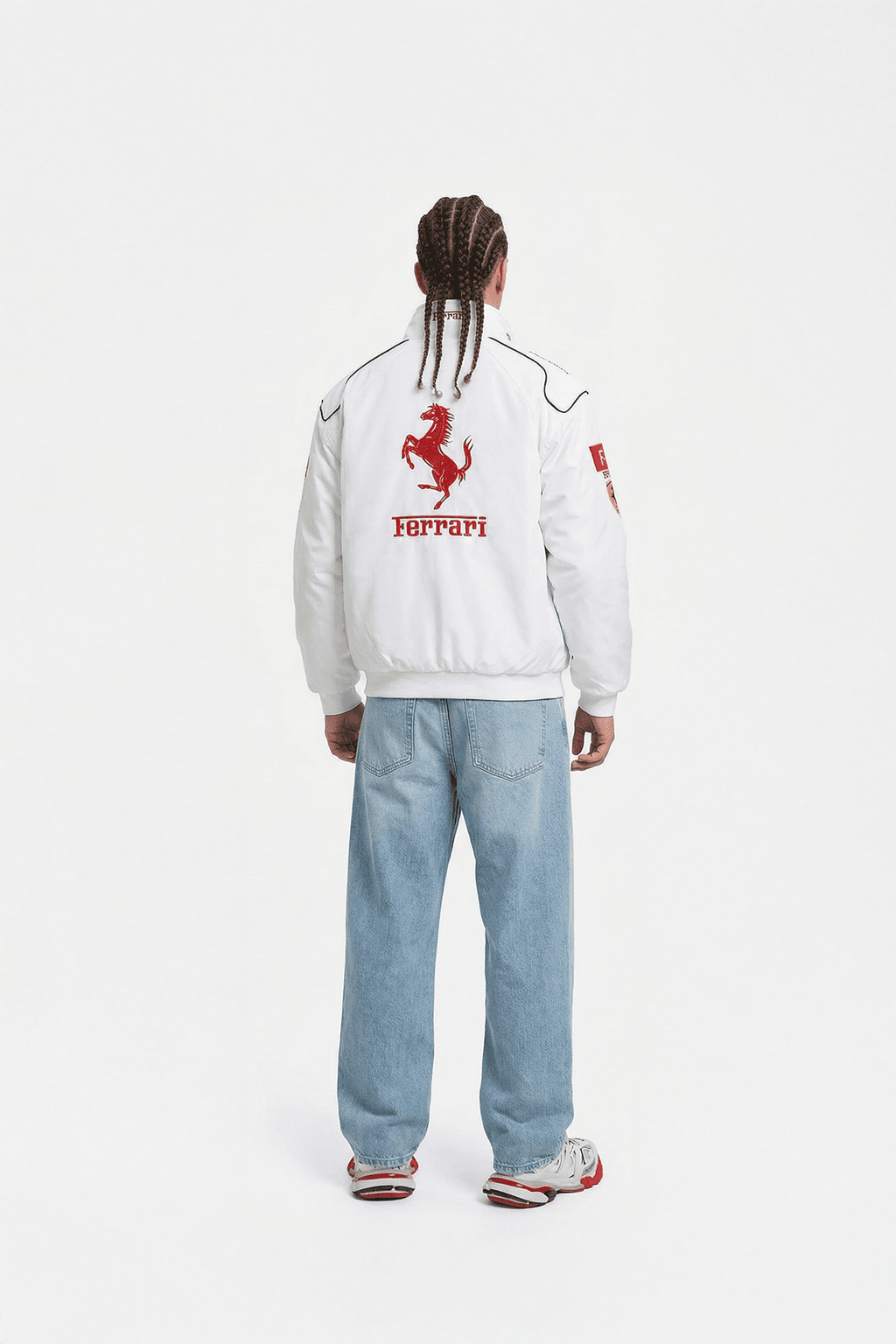 Ferrari F1 Vintage Racing Jacket - White Edition J4R