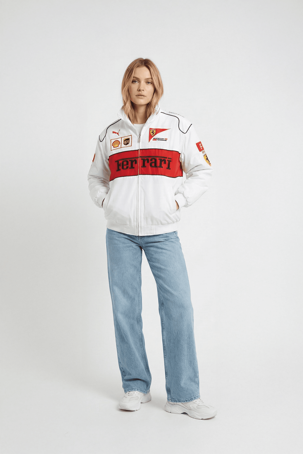 Ferrari F1 Vintage Racing Jacket - White Edition J4R