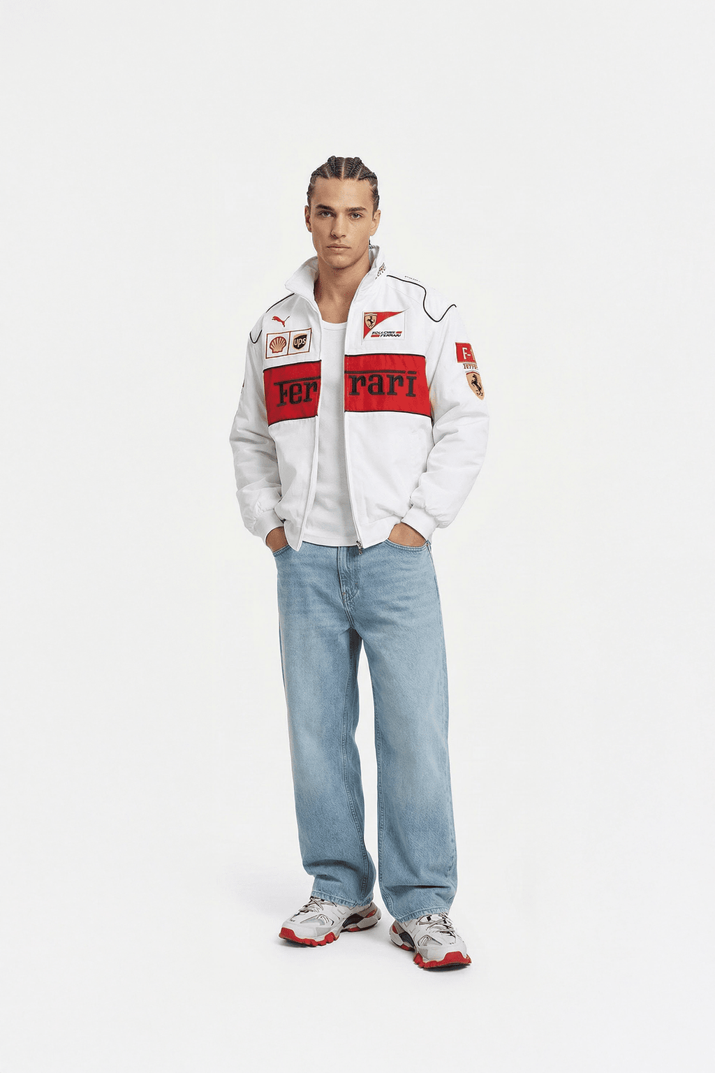 Ferrari F1 Vintage Racing Jacket - White Edition J4R