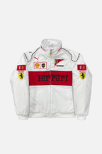 Ferrari F1 Vintage Racing Jacket - White Edition J4R