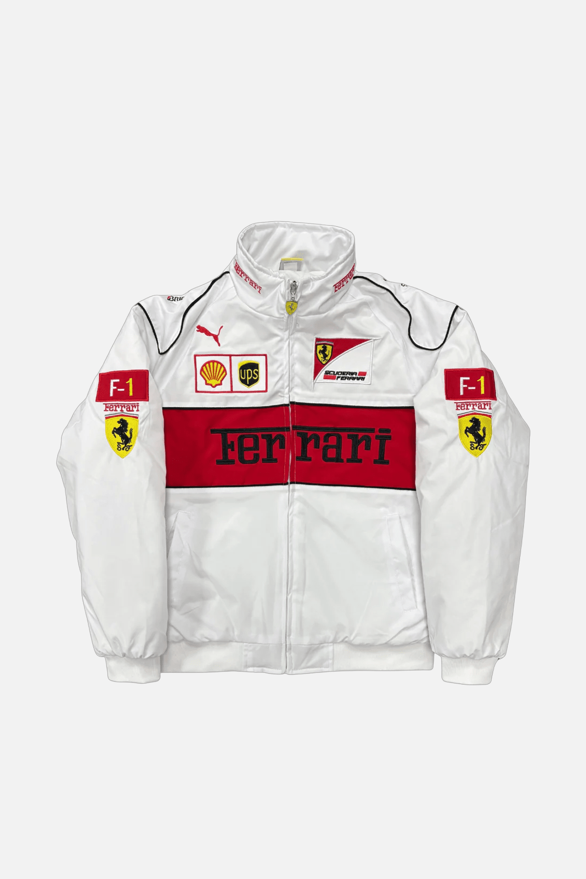 Ferrari F1 Vintage Racing Jacket - White Edition J4R