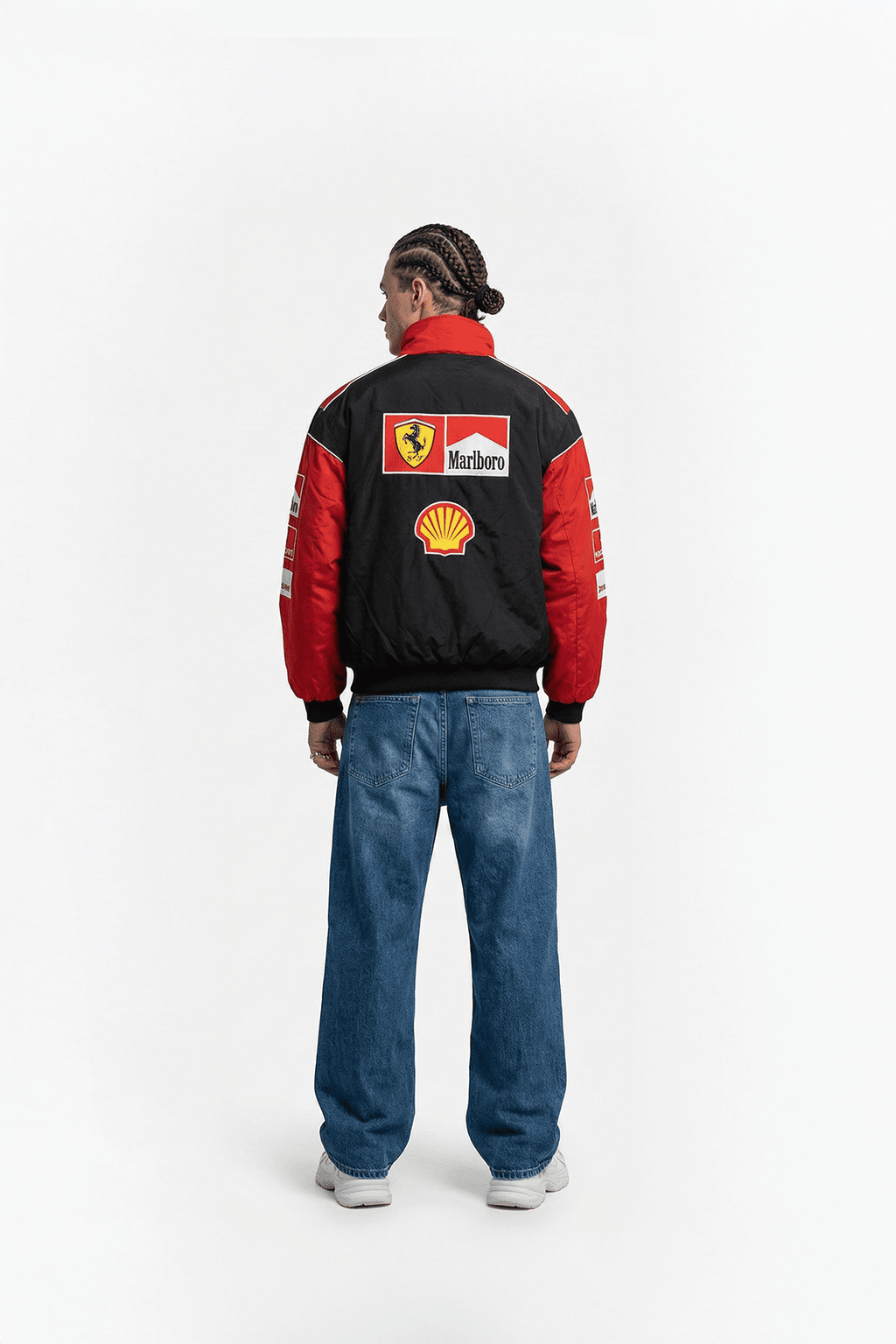 Ferrari F1 Vintage Racing Jacket - White & Red Edition J4R