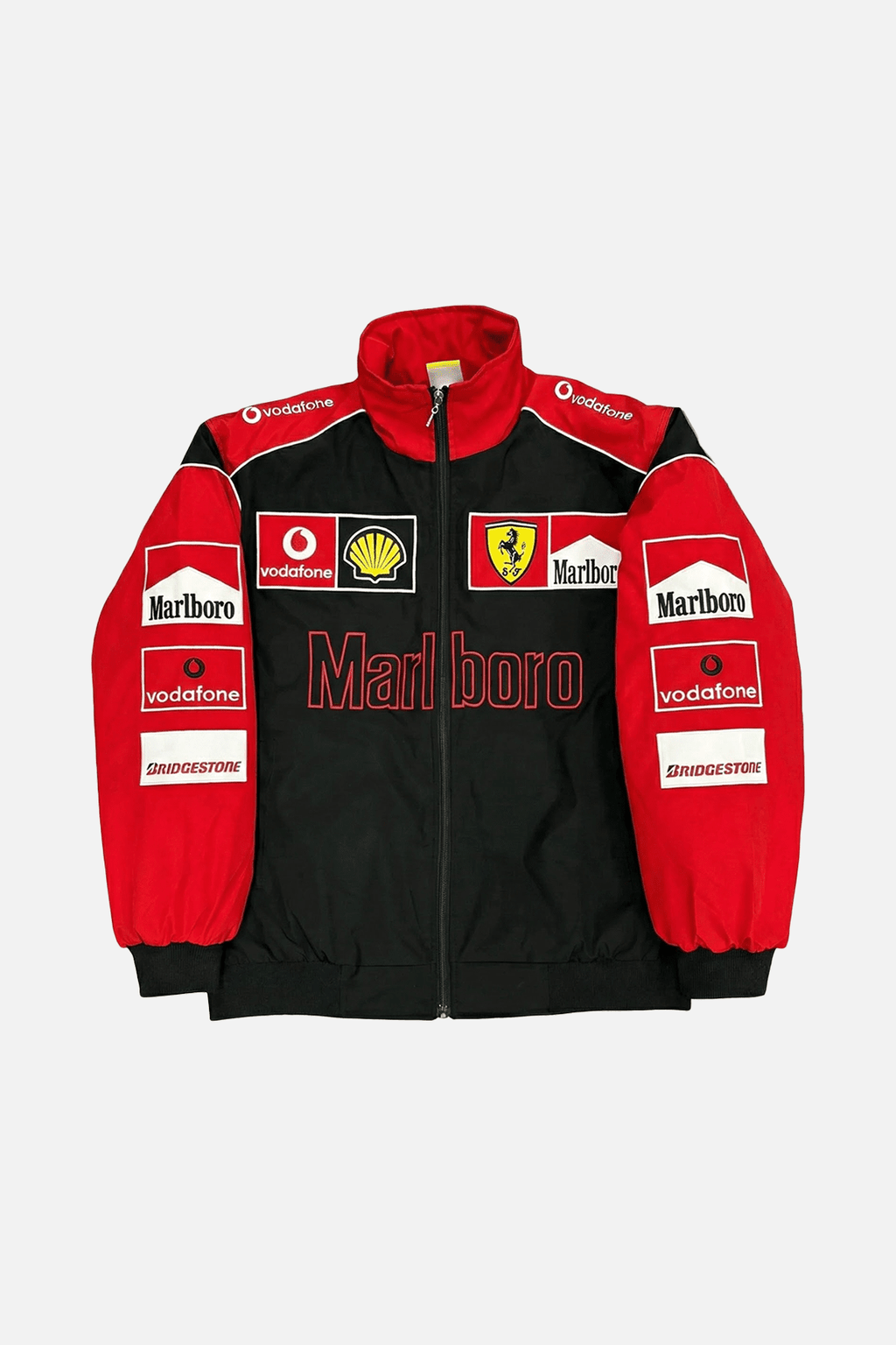 Ferrari F1 Vintage Racing Jacket - White & Red Edition J4R