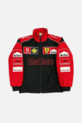 Ferrari F1 Vintage Racing Jacket - White & Red Edition J4R