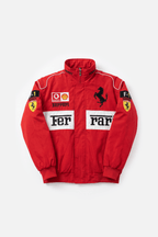 Ferrari F1 Vintage Racing Jacket - White ZipCover Edition Poky Development