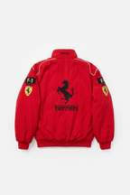 Ferrari F1 Vintage Racing Jacket - White ZipCover Edition Poky Development