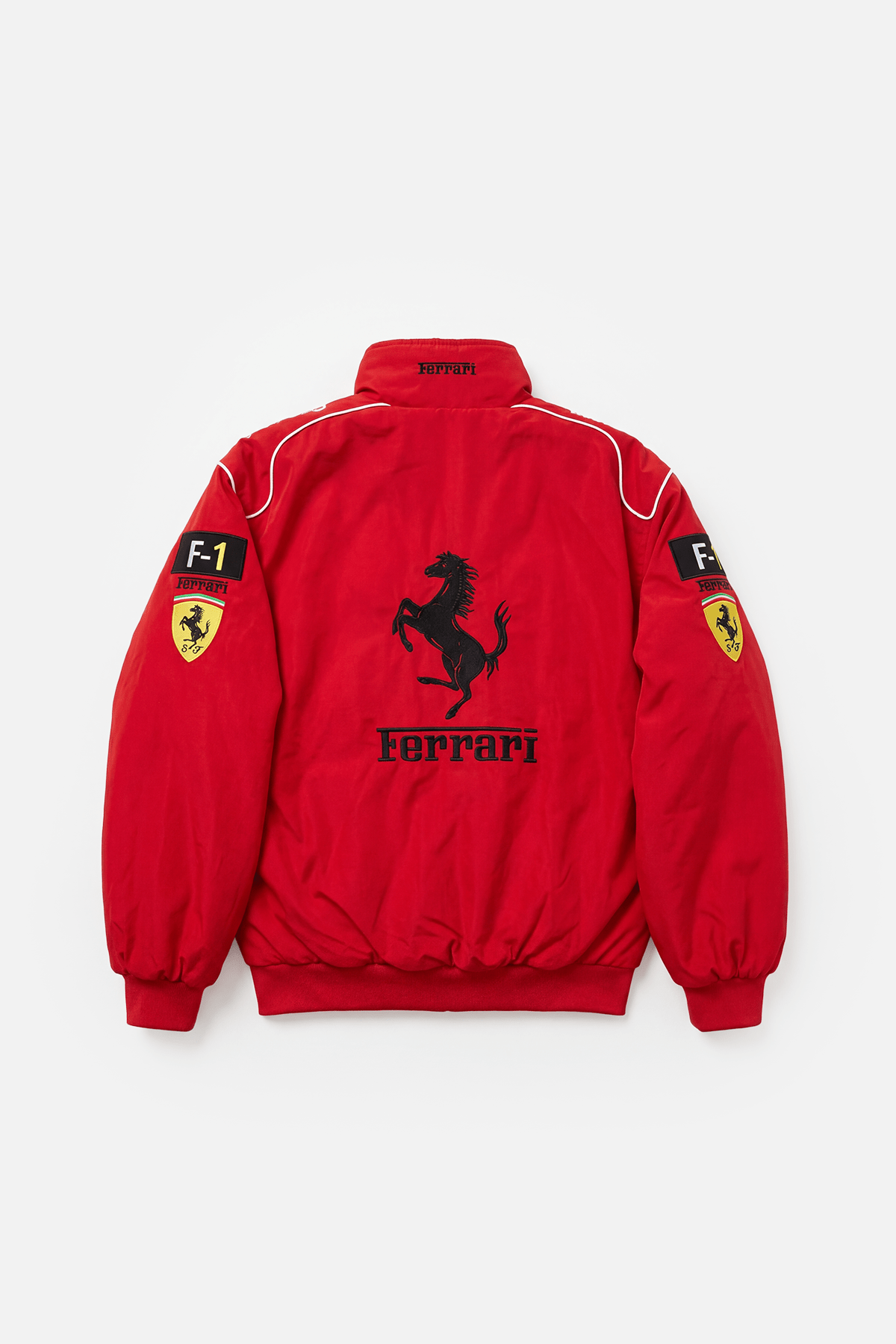 Ferrari F1 Vintage Racing Jacket - White ZipCover Edition Poky Development
