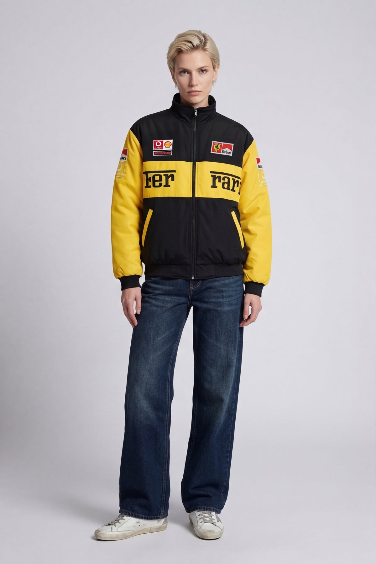 Ferrari F1 Vintage Racing Jacket - Yellow Edition Poky Development