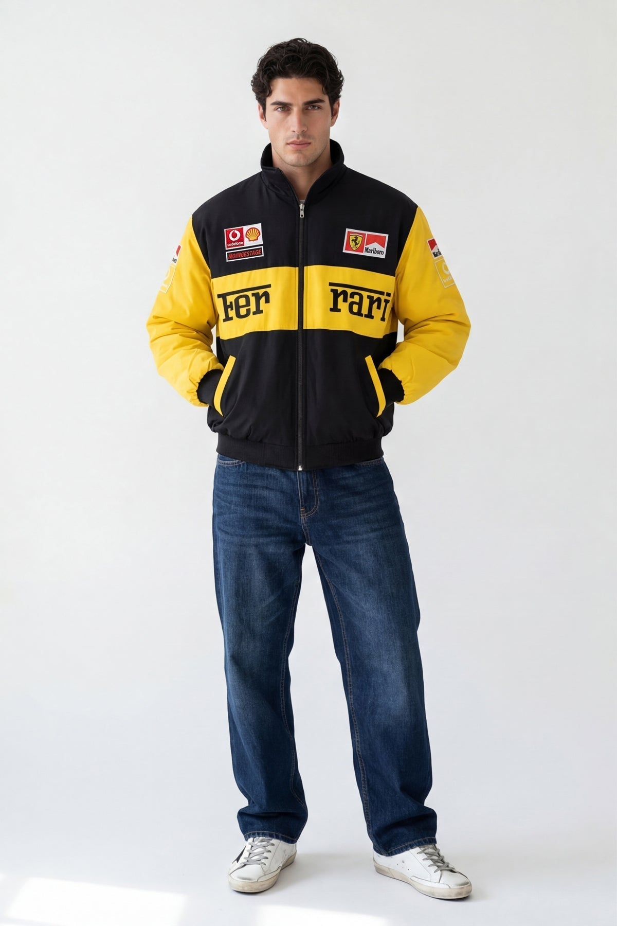 Ferrari F1 Vintage Racing Jacket - Yellow Edition Poky Development