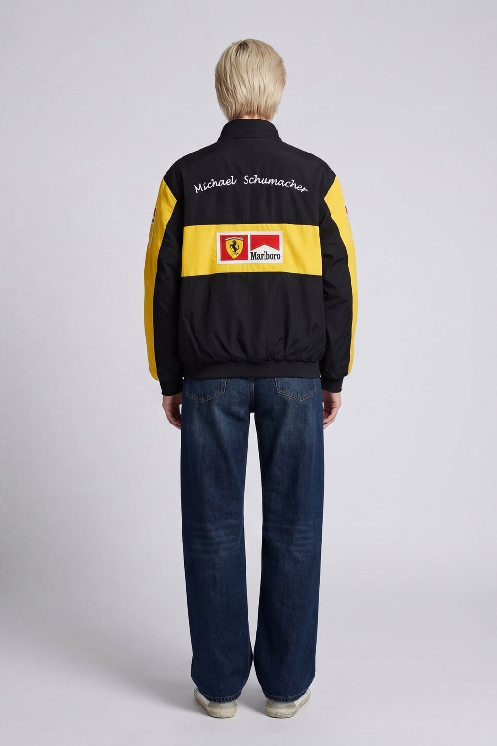 Ferrari F1 Vintage Racing Jacket - Yellow Edition Poky Development