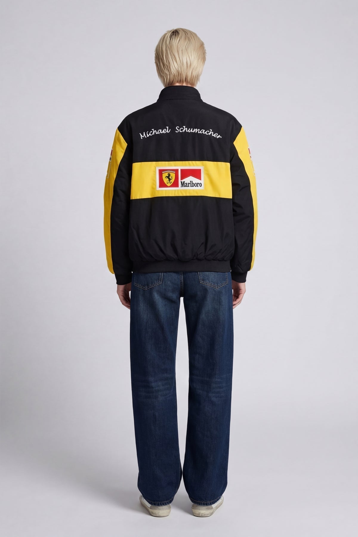Ferrari F1 Vintage Racing Jacket - Yellow Edition Poky Development
