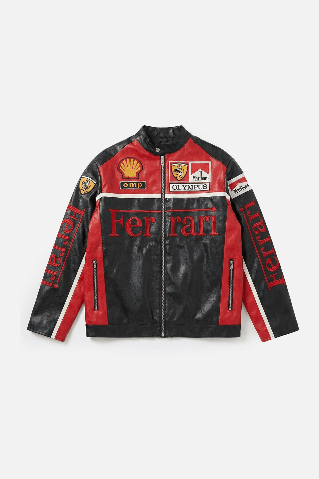 Ferrari F1 Vintage Racing Leather Jacket - Olympus Edition J4R