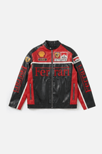 Ferrari F1 Vintage Racing Leather Jacket - Olympus Edition J4R