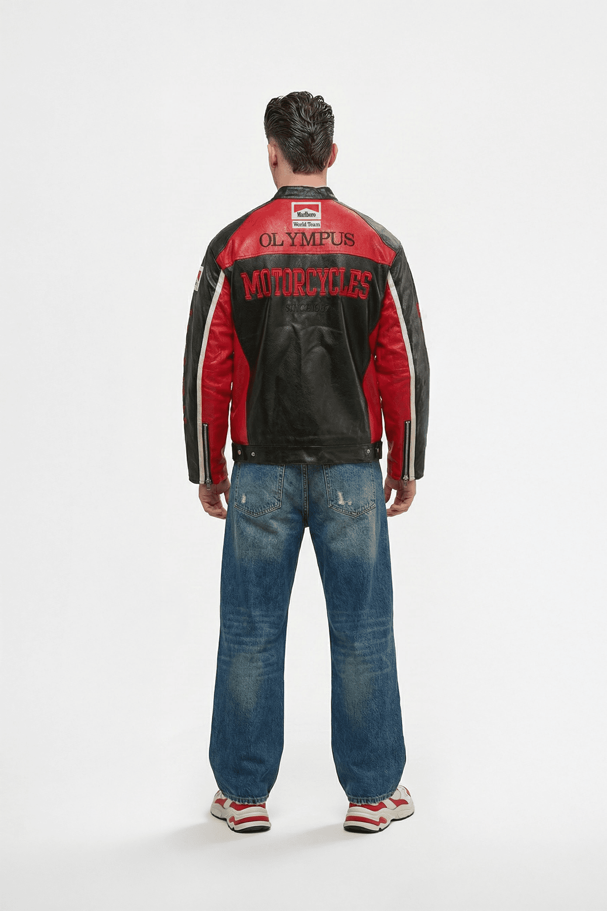 Ferrari F1 Vintage Racing Leather Jacket - Olympus Edition J4R