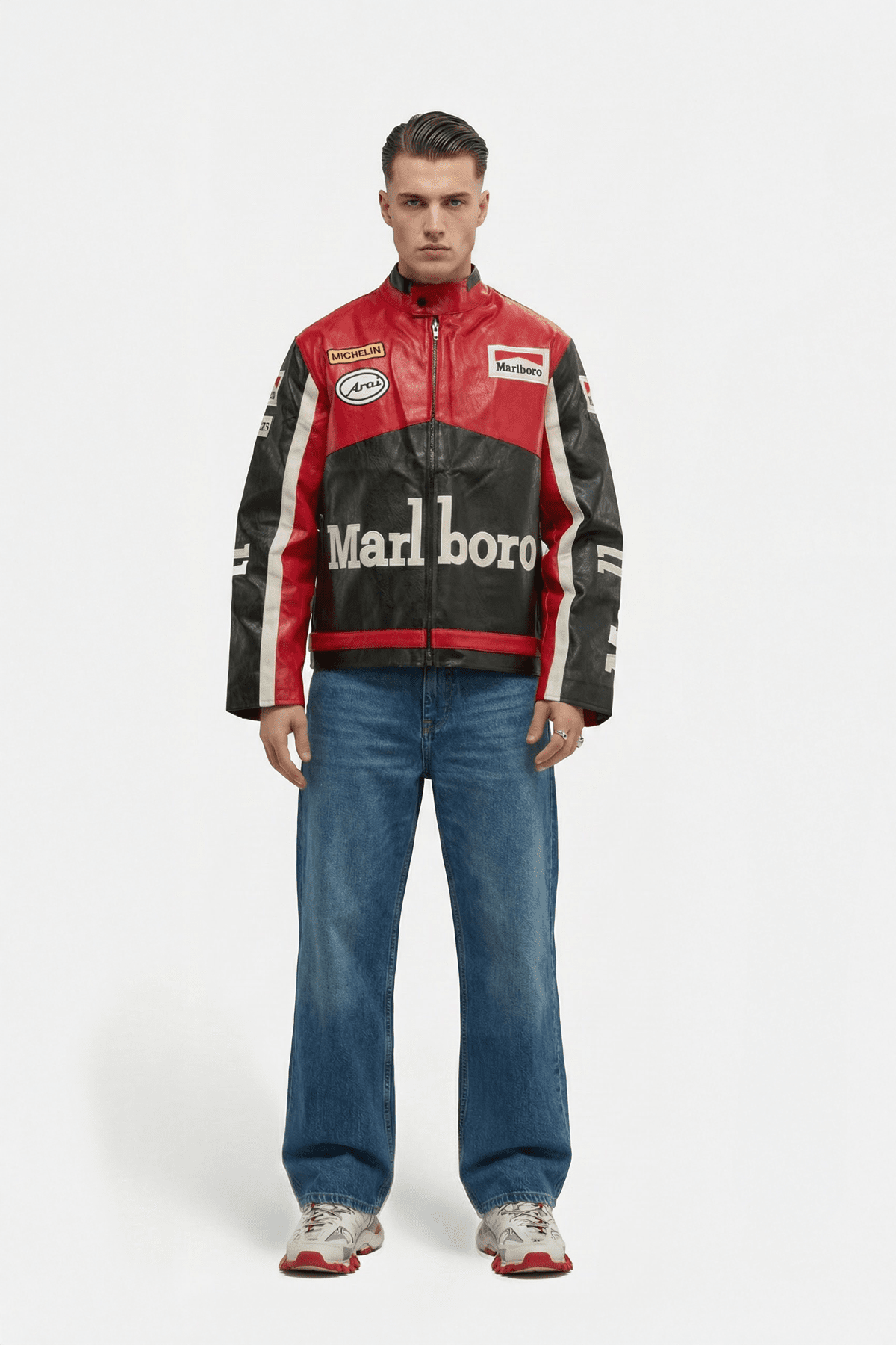 Marlboro Vintage Racing Leather Jacket - Classic Edition J4R