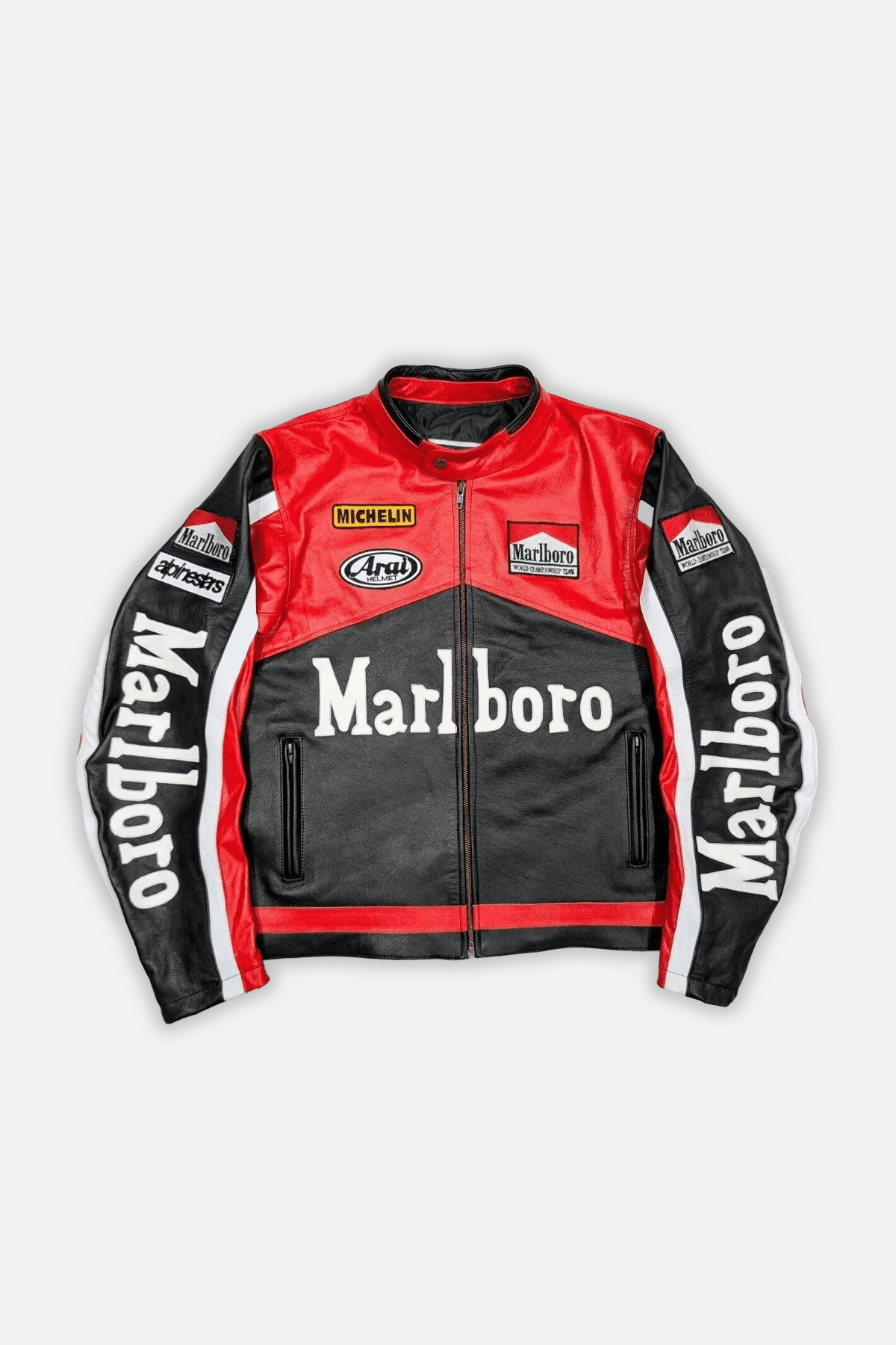 Marlboro Vintage Racing Leather Jacket - Classic Edition J4R